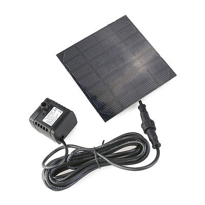 Solar Powered Panel Fountain Garden Pool Pond Submersible Water Pump Features: Default Title