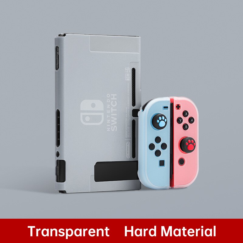 Nueva funda protectora para la consola Nintendo Switch protección completa para NS interruptor para controlador de alegría-Con Shell protector: Transparent   Hard