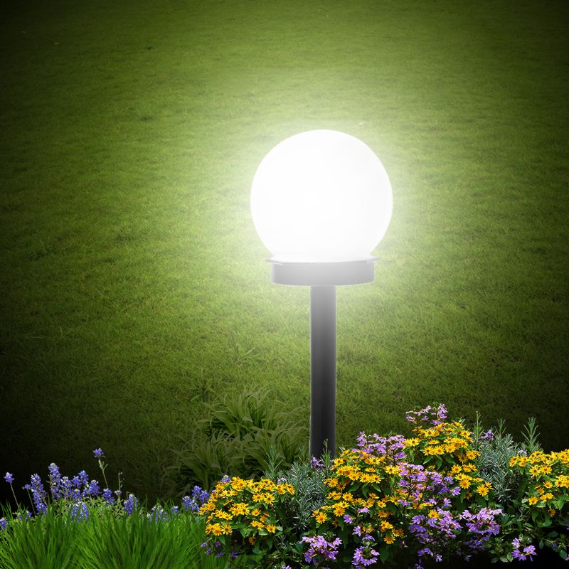 2Pcs Outdoor Led Gazon Lampen Waterdicht Zonne-energie Landschap Lichten Voor Yard Garden Street