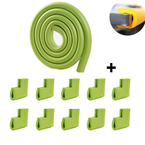 U Shape Baby Safety Equipment Glass Table Edge Strip Corner Protector Home Furniture Child Protection Guards Cover with Tape