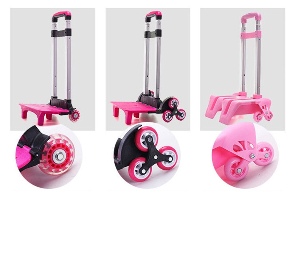 Sac à dos d'enfants sur des sacs d'école de roues avec 2/6 roues sacs d'école détachables de chariot pour le sac imperméable de livre d'enfants de garçons de filles