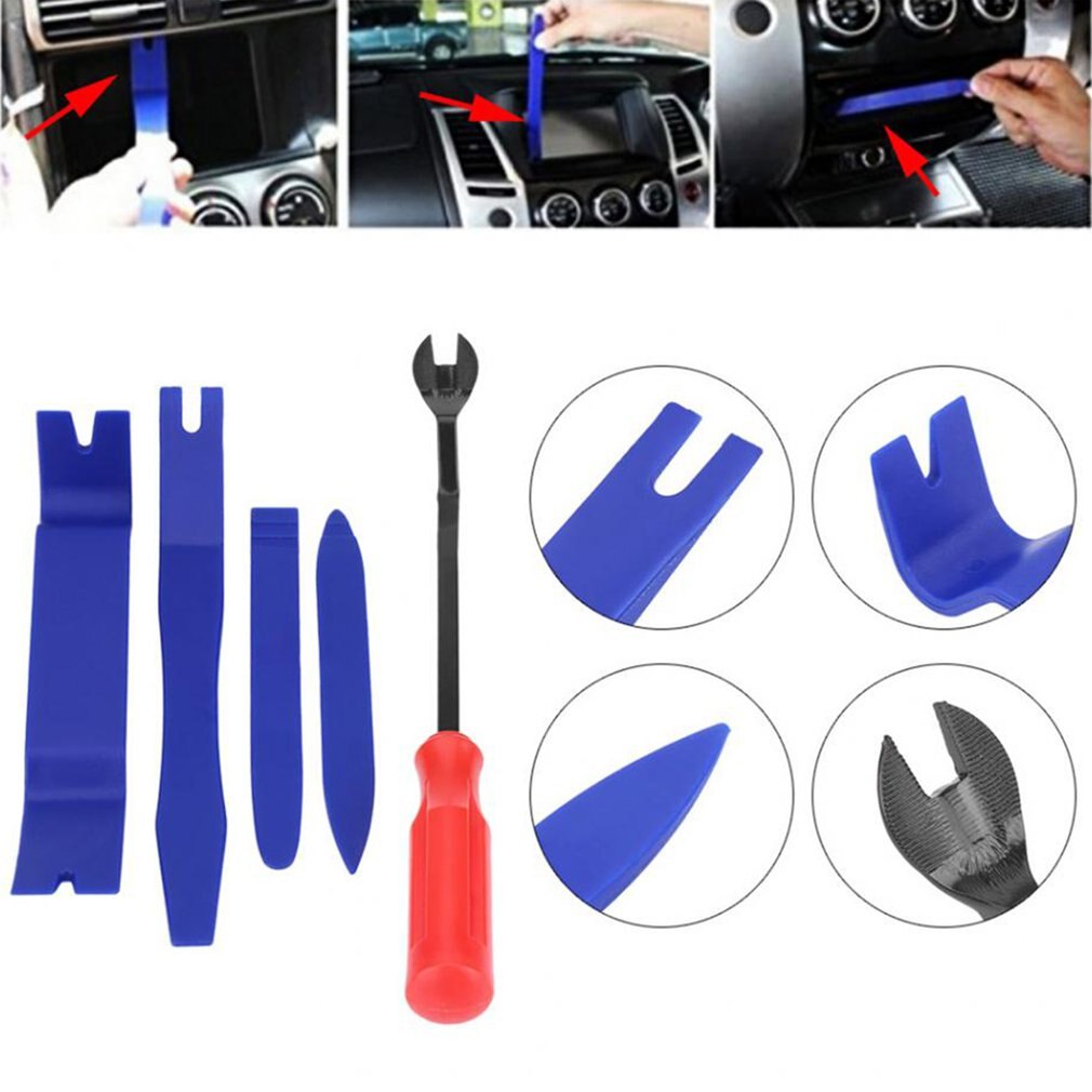 5pcs/set Plastic Pry Tool Trim Dashboard Door Clip Panel Removal Installer Opening Repair Tool for PC Phone Disassembly Set