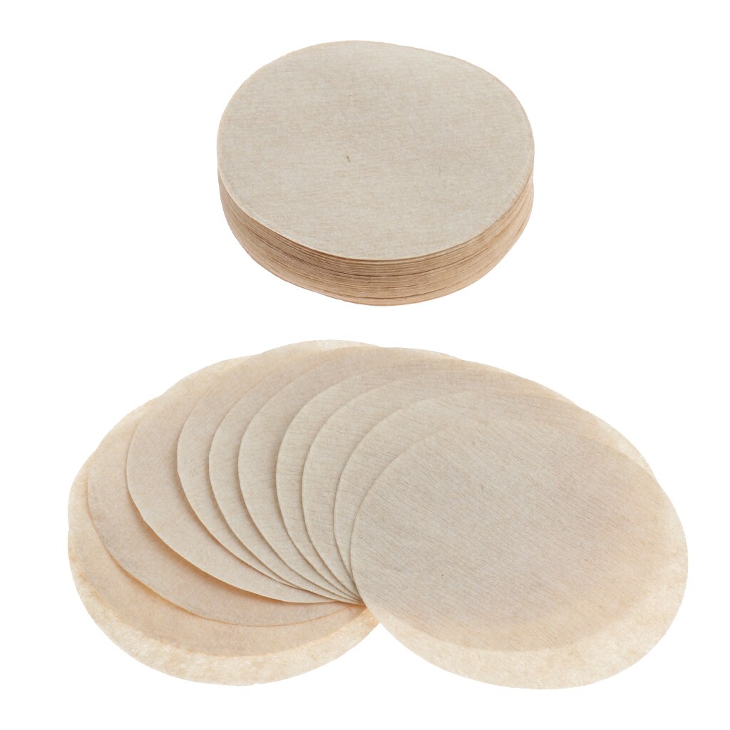 100 Pieces Of Unbleached Coffee Filter Paper Moka Coffee Maker