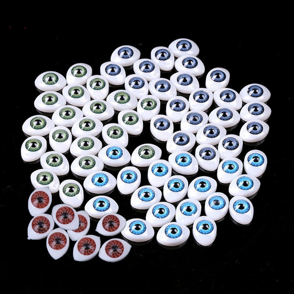20pcs DIY Toy Eyes Doll Safety Eyes Animal Toy Puppet Making Dinosaur Eyes Wiggly Eyes Craft Accessories