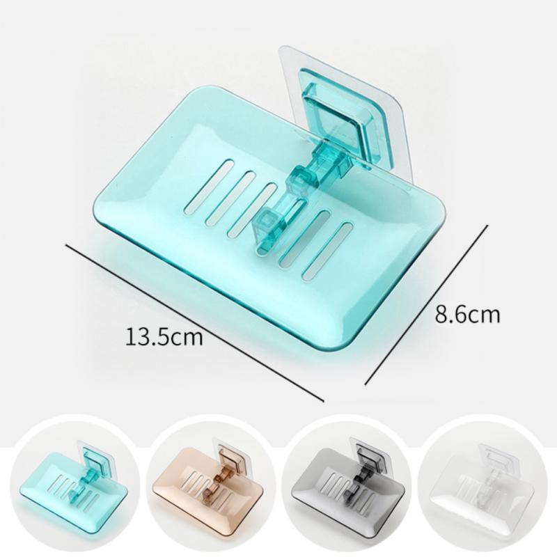 Bathroom Supplies Bathroom Shower Soap Holder Wall Mounted Soap Dishes Box Toiletries Organizer Kitchen Storage Rack For Bath