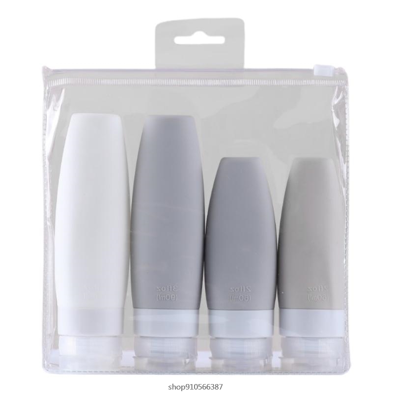Leak Proof Travel Bottles Set Travel Containers Travel Size Toiletries with Portable Quart Bag Storage Shampoo Lotion: C