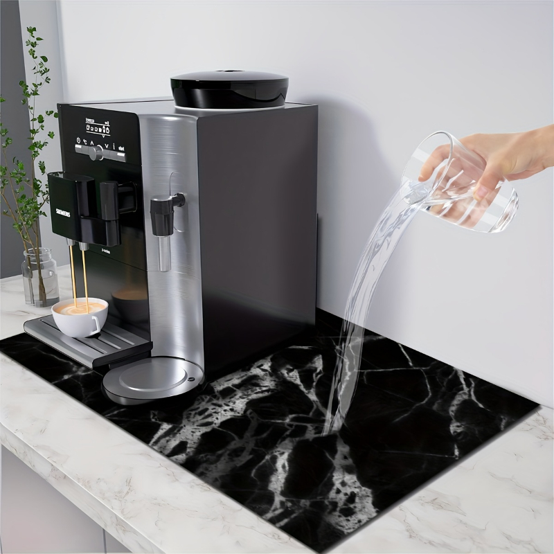 Feuchtigkeit beständiges saugfähiges Trocken kissen Ich bin Marmors til für Kaffee maschinen Küchen theken Arbeits platten Esstische Dekor matt nach Hause