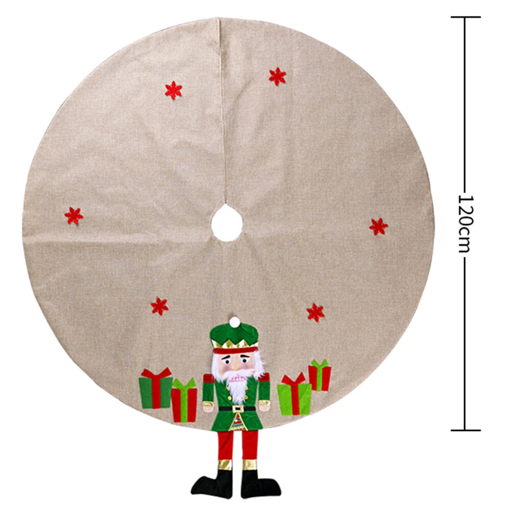 Print Kerstboom Rokken Kerst Feestartikelen Circulaire Xmas Boom Rok Boom Schort Voor Thuis Gelukkig Nieuwjaar: E