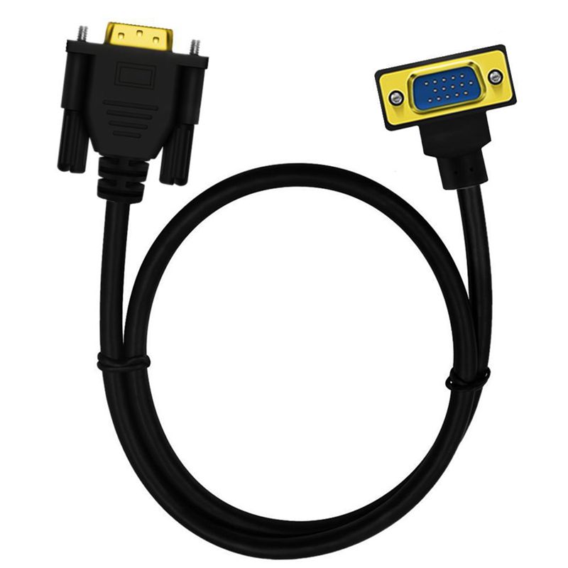 HD VGA Cable 90 ° Elbow VGA 15Pin Male To VGA 15Pin Male Computer To TV Connection Cable 0.5m/1m/1.5m