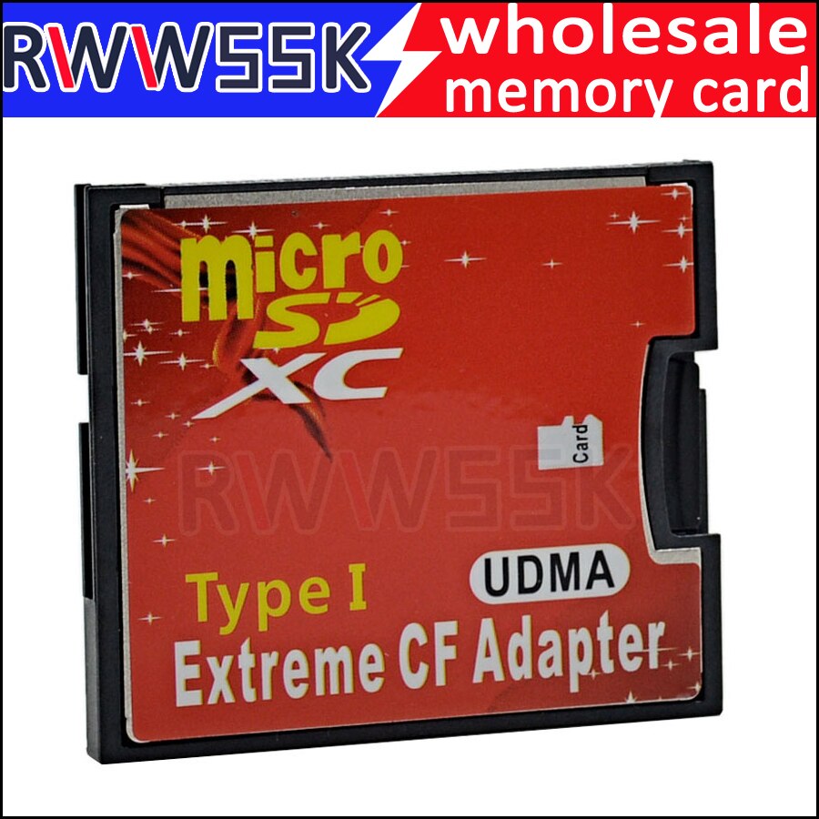 Micro SD SDHC SDXC TF card CF Adapter MicroSD naar Extreme Compact Flash Type I Kaart tot 256 GB