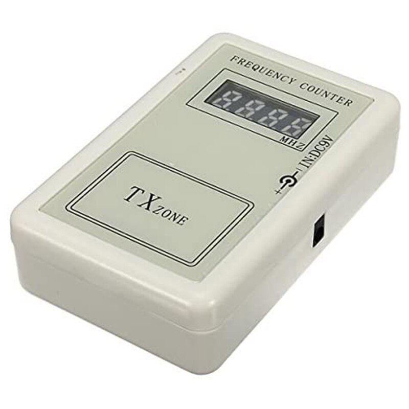 Handheld Remote Control Wireless Frequency Meter Counter Tester 250-450MHZ for Car Cymometer Detector Power Cable