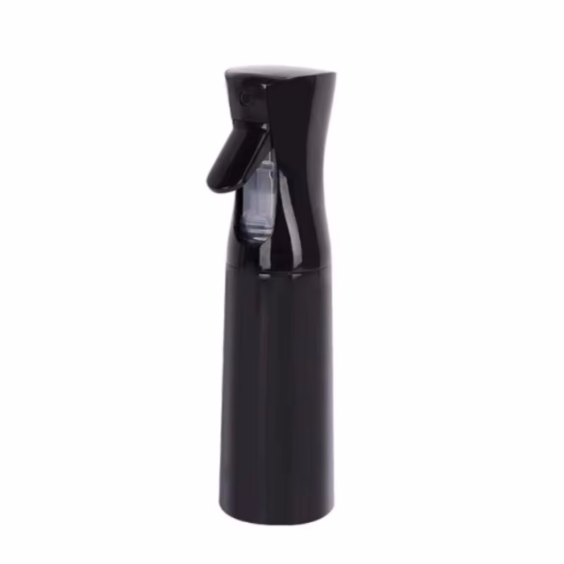 300ml garrafa de spray de alta pressão colorido claro beleza cabeleireiro pulverizador recarregável névoa spray dispensador para limpeza de plantas: CINZA-ESCURO