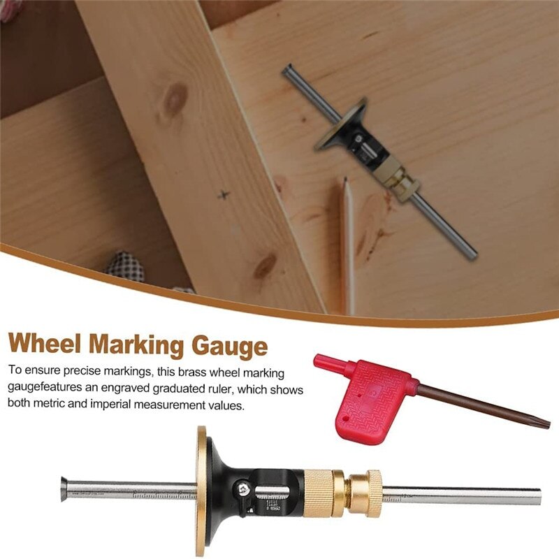 Menuiserie Mortaise Roue Trusquin Bois Marquage Traceur De Haute Précision Lame Traçage Outils Menuiserie Trusquin