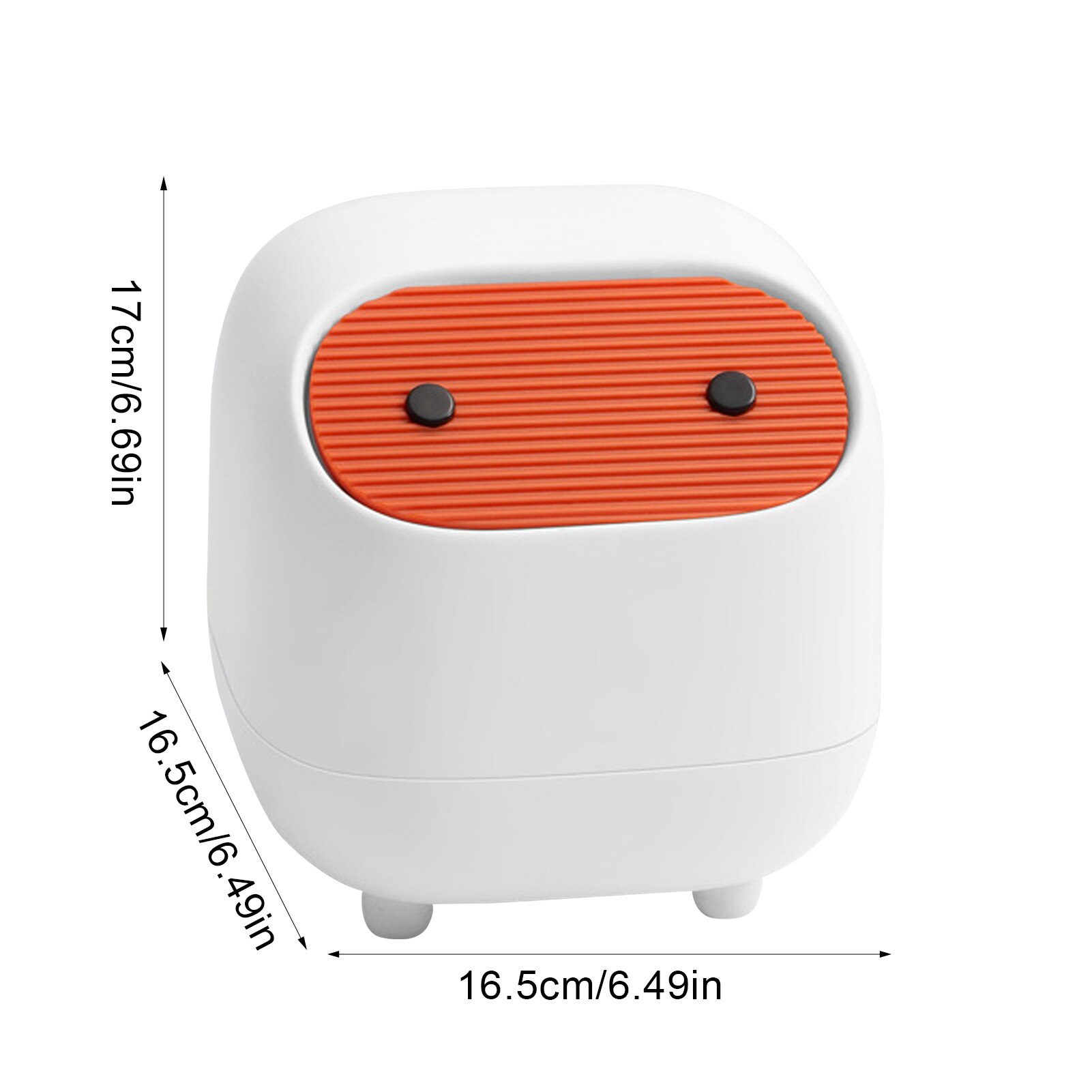 Mini Leuke Desktop Prullenbak Multifunctionele Plastic Woonkamer Bureau Pers-Type Cover Bureau Opslag Emmer