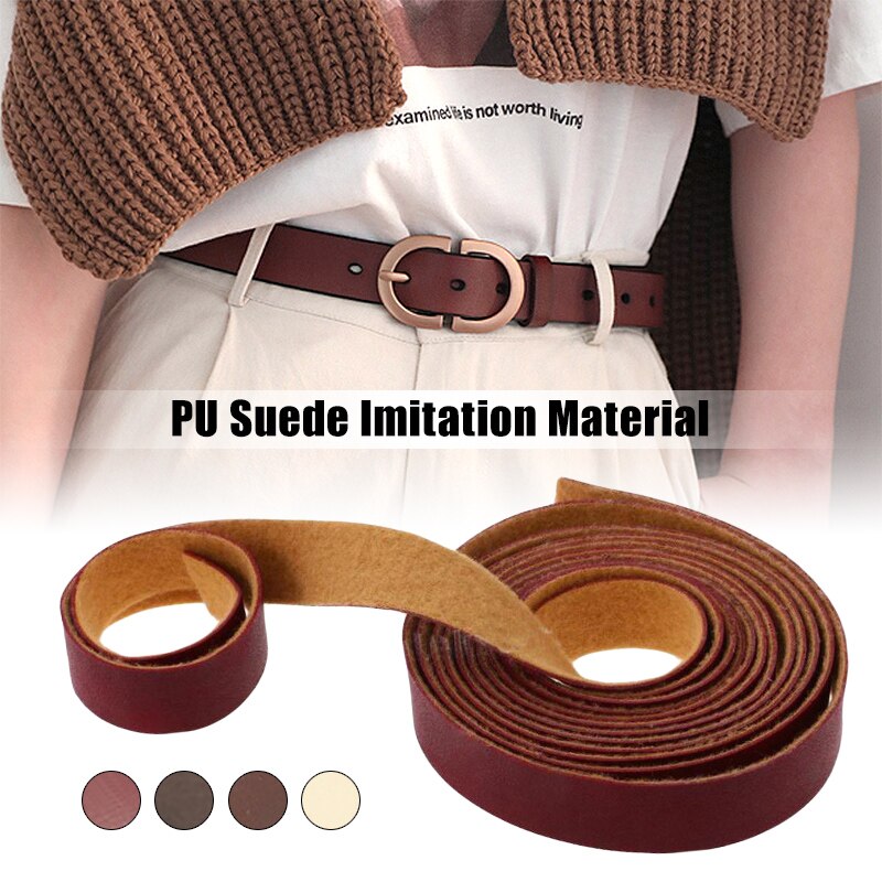 10Meter Diy PU Leather Crafts Straps Strips For Leathercrafts Accessory Belt Handle Crafts Making 1.5/2cm Wide Durable Sturdy