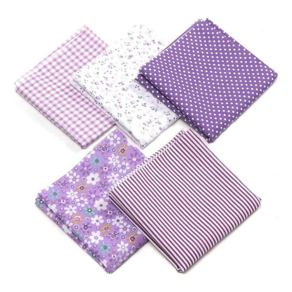 DIY handmade patchwork small floral fabric Cotton Clothes Handicrafts Knitting Indoor decorations Home use: purple