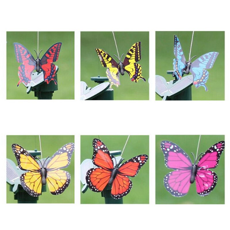 Led Solar Powered Butterfly Fiber Optic Fairy String Lights Waterproof Christmas Outdoor Garden Decoration Lights