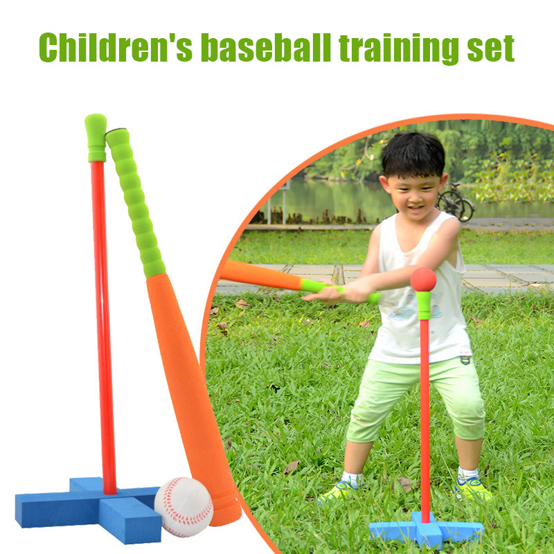 Kinderen Training Honkbal Zachte Rubber Baseball Set Veilig Voor Ouder-kind Interactie Student Outdoor Beisebol Bate De Beisbol: Default Title