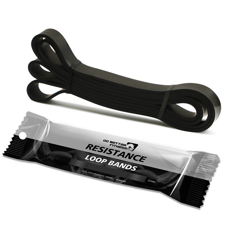 Unisex Stretch Resistance Band Oefening Expander Elastische Fitness Band Pull Up Assist Bands Voor Training Pilates Home Gym Workout: 65LB Black