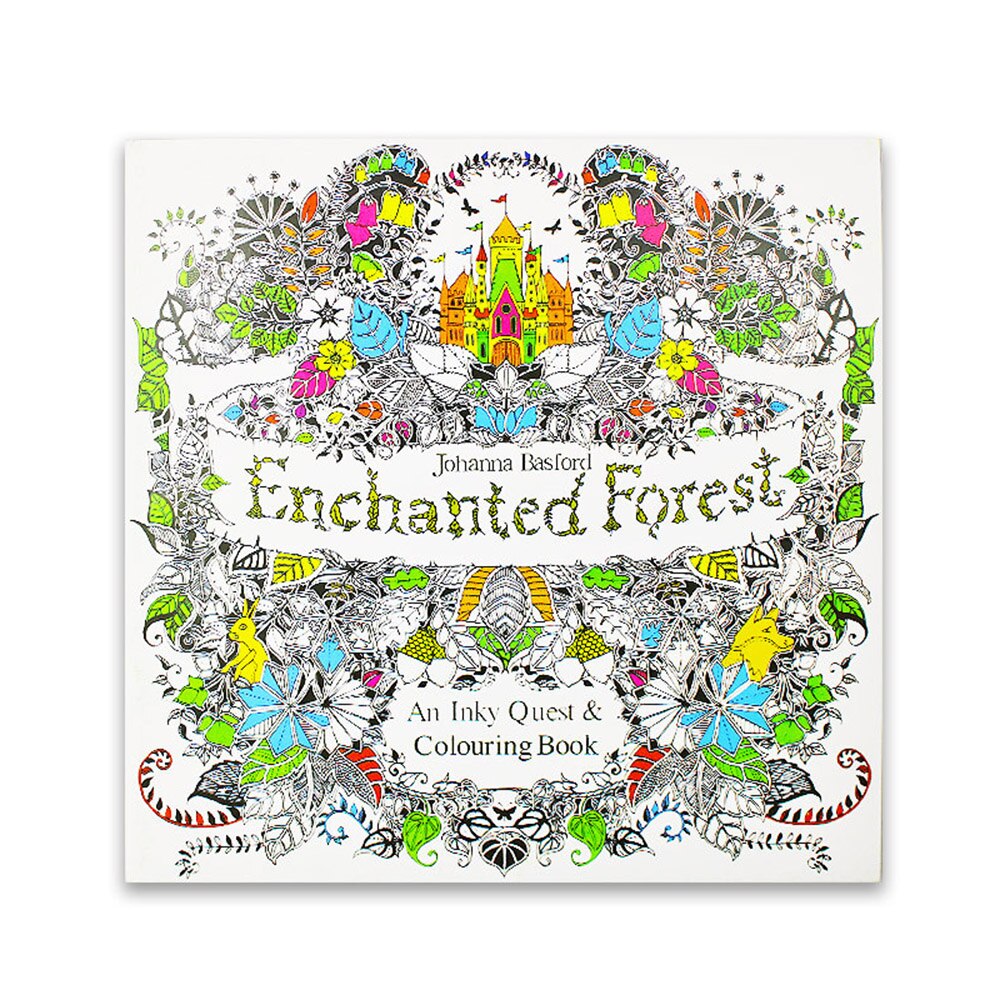 Color Pencil Coloring book Pupils Children's Graffiti Drawing Book Picture Book Hand-Painted: Forest