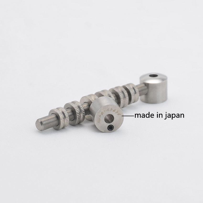 1 Set Gretsch Style Stainless Steel Space Control Adjustable Roller Bridge With Ebony Base