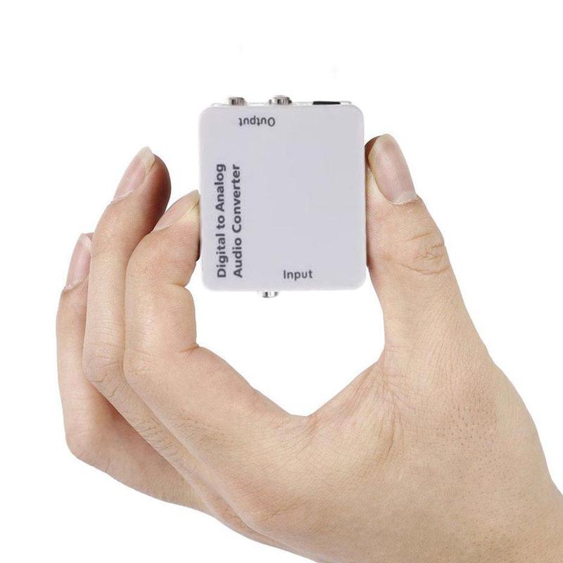 Analoog Naar Digitaal Audio Converter Versterker Decoder Adapter Spdif Toslink Audio Sound Rca Voor Tv Optische Coaxiale Adapter M7J8