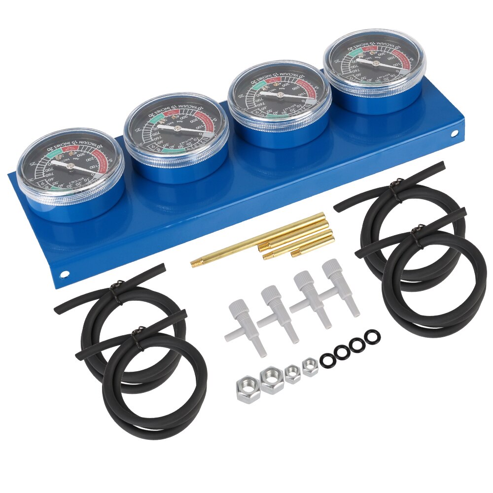 LEEPEE Motorrad Kraftstoff Vergaser Synchronizer Synchronizer Werkzeug Für 4 Zylinder Motoren Maschinen Vakuum Balancer Gauge mit Schlauch