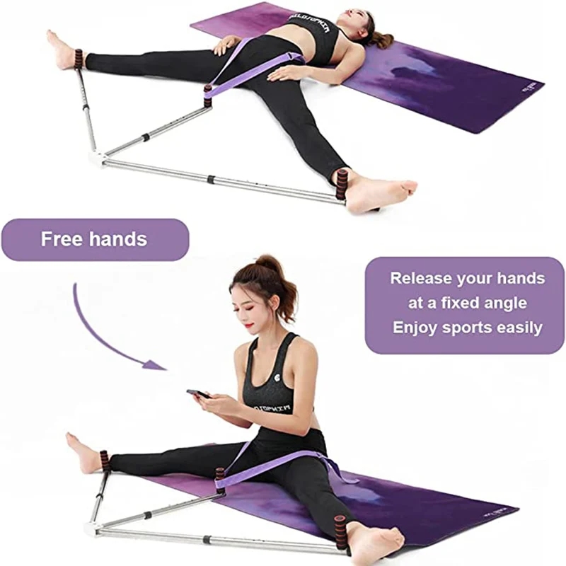 3-Bar-Beinstrecker, verstellbare geteilte Dehnmaschine, Edelstahl, für Zuhause, Yoga, Tanz, ÜSpund, Flexibilität, Trainingsgeräte