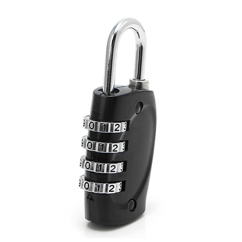 4 Dial Digit Password Lock Combination Suitcase Luggage Metal Code Password Locks Padlock Travel Safe Anti-Theft Cijfersloten