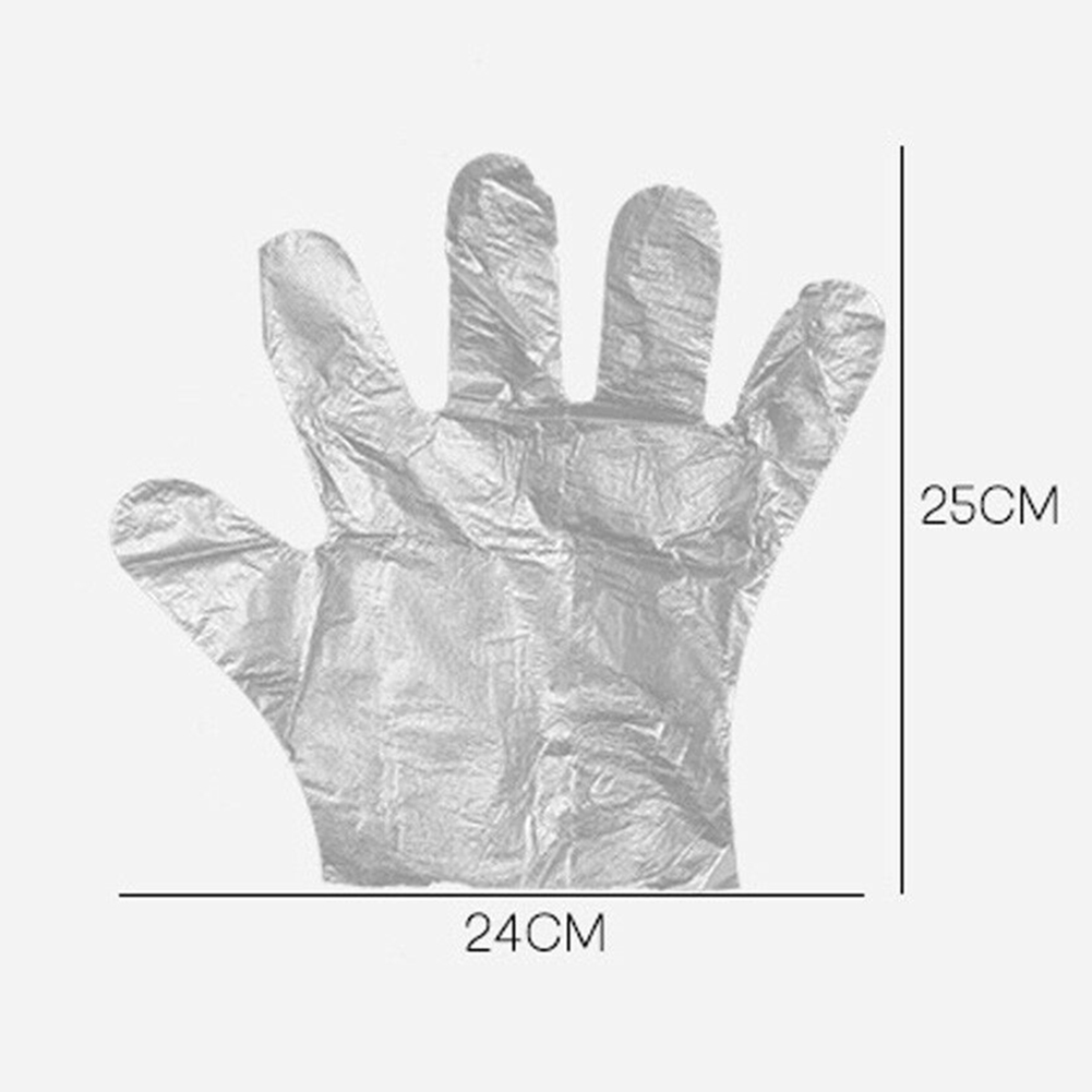 Clear Plastic Disposable Gloves Restaurant Home Service Catering Hygiene Supplies GHS99