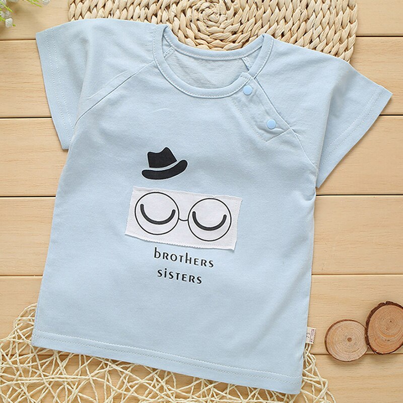 T-shirt pour bébés garçons, imprimé dessin animé, en coton, vêtements d'extérieur, 3 pièces, XL313, été