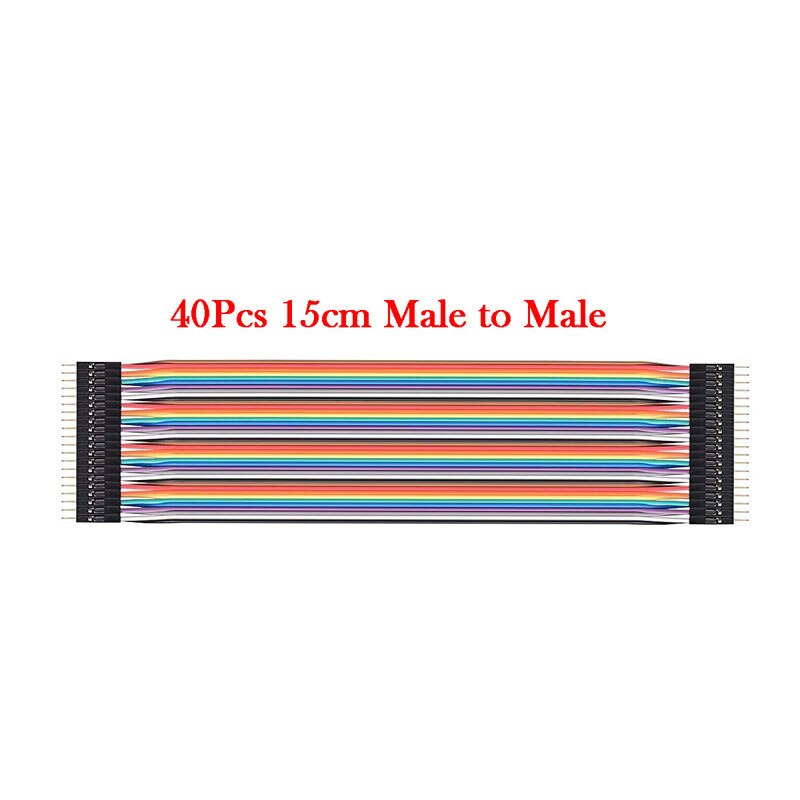 40pcs 15cm/20cm Dupont Line Breadboards Jumper Wires Male to Male/Female to Male /Female to Female Dupont Cable for arduino DIY: 40P 15CM M-M