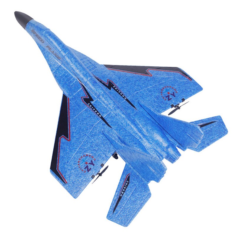Coole rc gevechtsvliegtuig met vaste vleugels mig -530 2.4g afstandsbediening vliegtuig rc vliegtuig kerst: Blauw