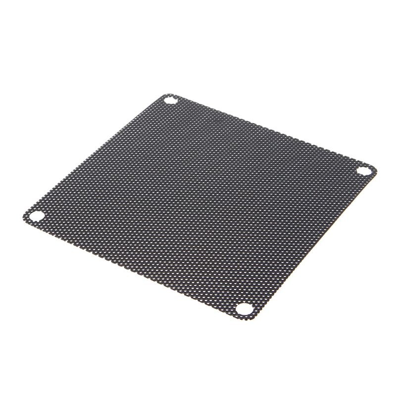 5Pcs Pvc Fan Stoffilter Pc Stofdicht Case Cuttable Computer 80Mm Mesh Zwart