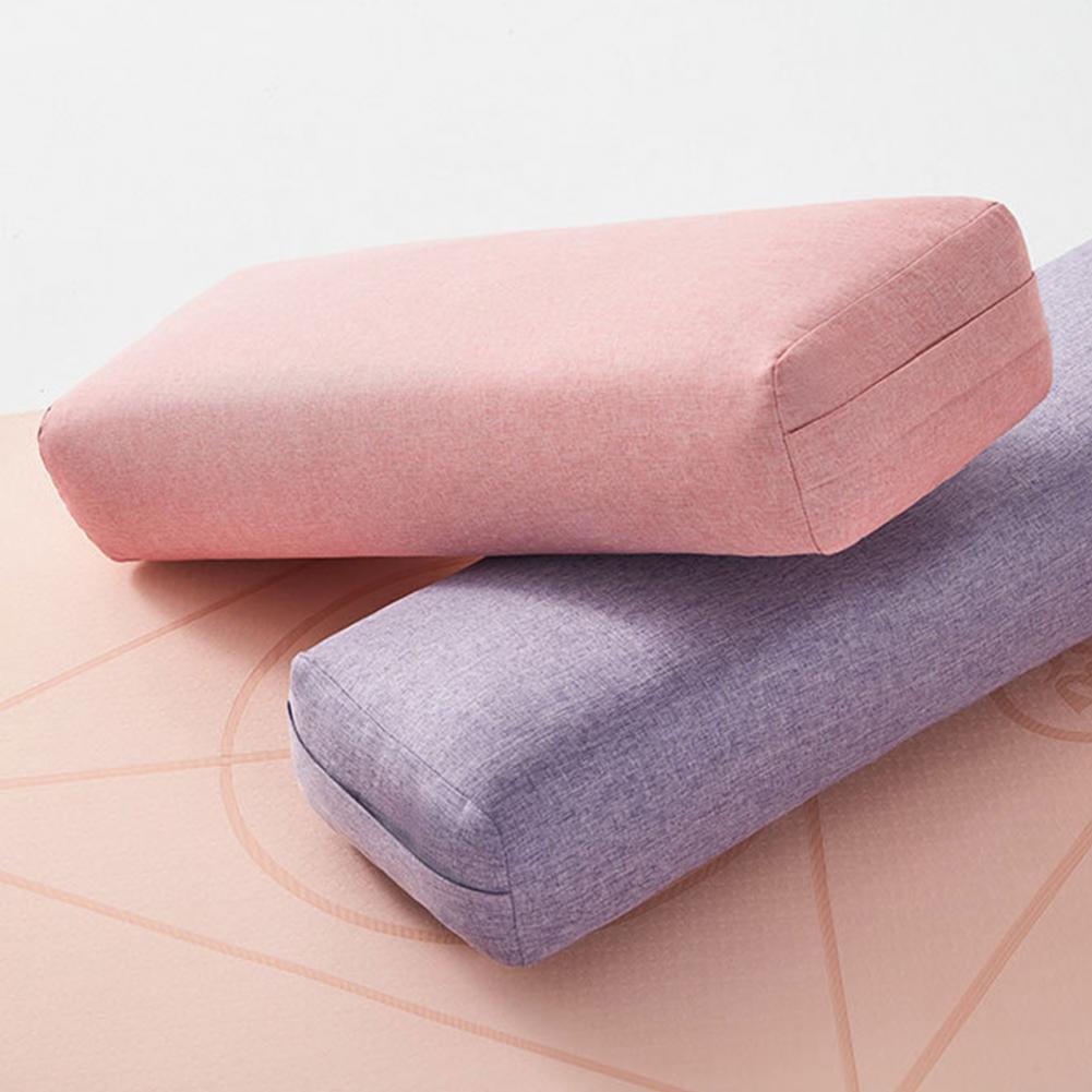 Useful Comfortable to Wear Polyester Yoga Bolster Rectangular Restorative Yoga Pillows Fitness Equipment Yoga Bolster