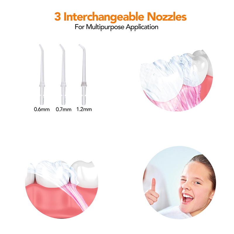Oral irrigator 3 tilstande dental vandflosser bærbar genopladelig tænder rengøringsmiddel husholdningsvand plukker tandbruser til voksne