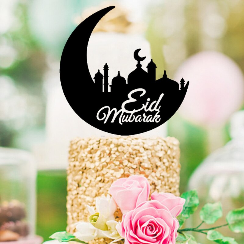 Ramadan Decoration Ramadan Decoration Wooden Eid al-Fitr Eid Mubarak Decoration Ramadan Mubarak with Pendant Moon Wind Ornament for Muslim Eid Mubarak