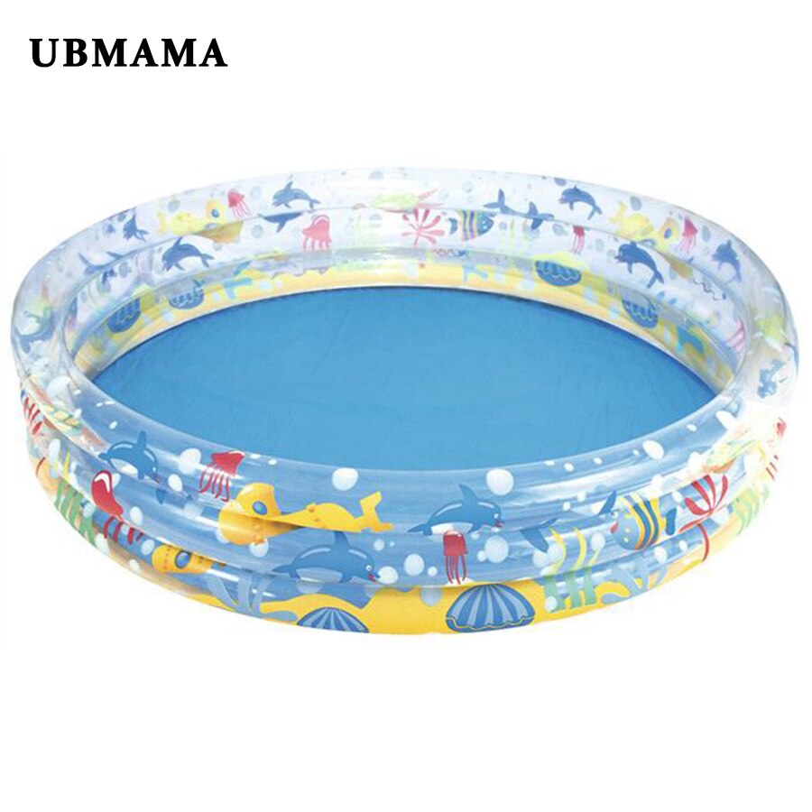 183*33CM Inflatable Plastic Circular Swimming Pool Undersea World Patter 3 level Swimming Pool Outdoor Pool