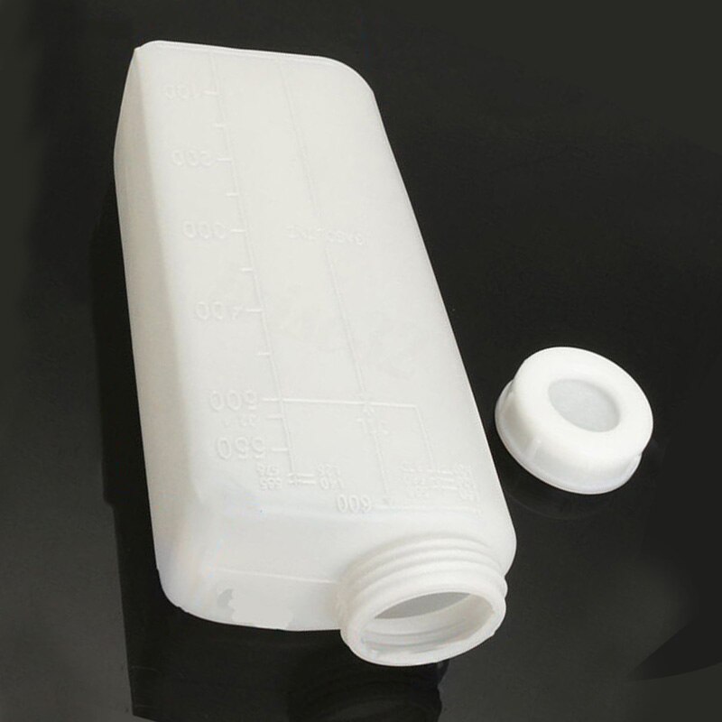 1pc 2 -tahti sekoituspullo ruohonleikkuri moottorisahan strimmer polttoainesekoitin 25:1 20:1 40:1 600ml polttoaineen sekoituspullo