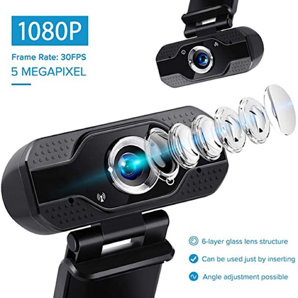 1080P Hd Usb Del Computer Macchina Fotografica Ingebouwde Microfoon Drive-Gratis In Diretta Webcam Macchina Fotografica del Pc Del Computer Portatile Del Desktop Webcam Usb