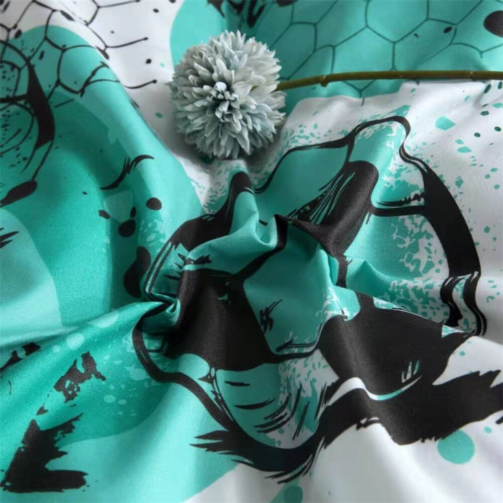 Jongens voetbal voetbal bedrukt bed beddengoed kinderen dekbedovertrek kussensloop beddecoratie dekbedovertrekset groene beddengoedset ons tweeling
