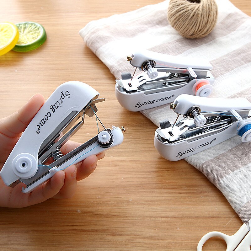 Portable mini hand sewing machine simple household multifunctional pocket hand sewing machine