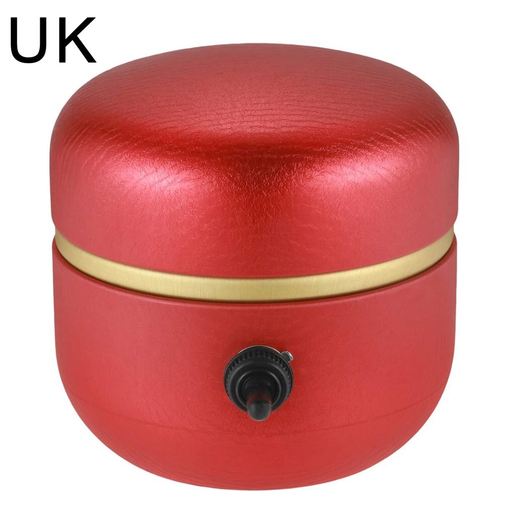 Portable Mini Electric Pottery Machine Home Pottery Drawing Machine DIY Ceramic Work Clay Art Craft For Children: red(UK)