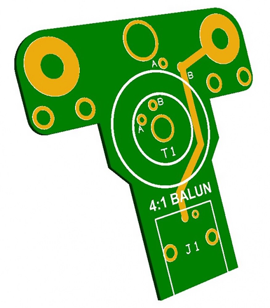 4:1 Portable HF Shortwave Dipole Antenna Balun Mini Barron Waterproof