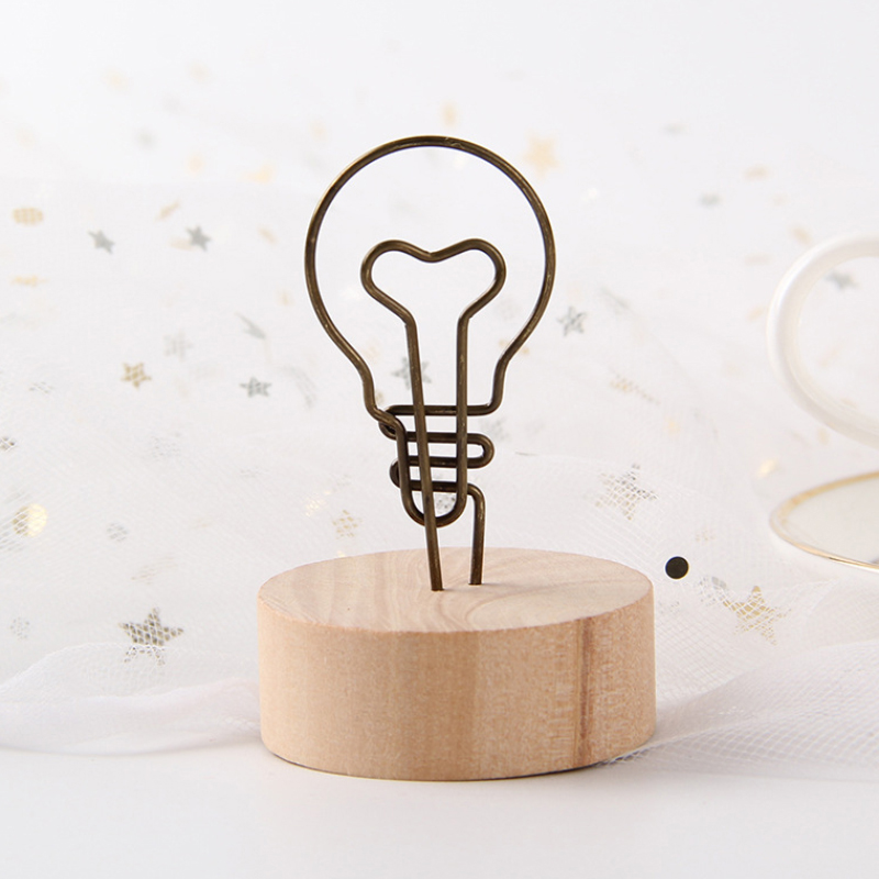 rond en bois Note Photo cadre pince numéro de Table porte-Photo de mariage pince Photo jwjz8
