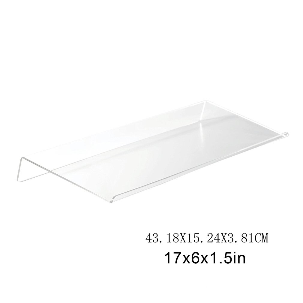 Acrylic Tilted Computer Keyboard Holder Clear Keyboard Stand for Easy Ergonomic Typing Office Desk Home School