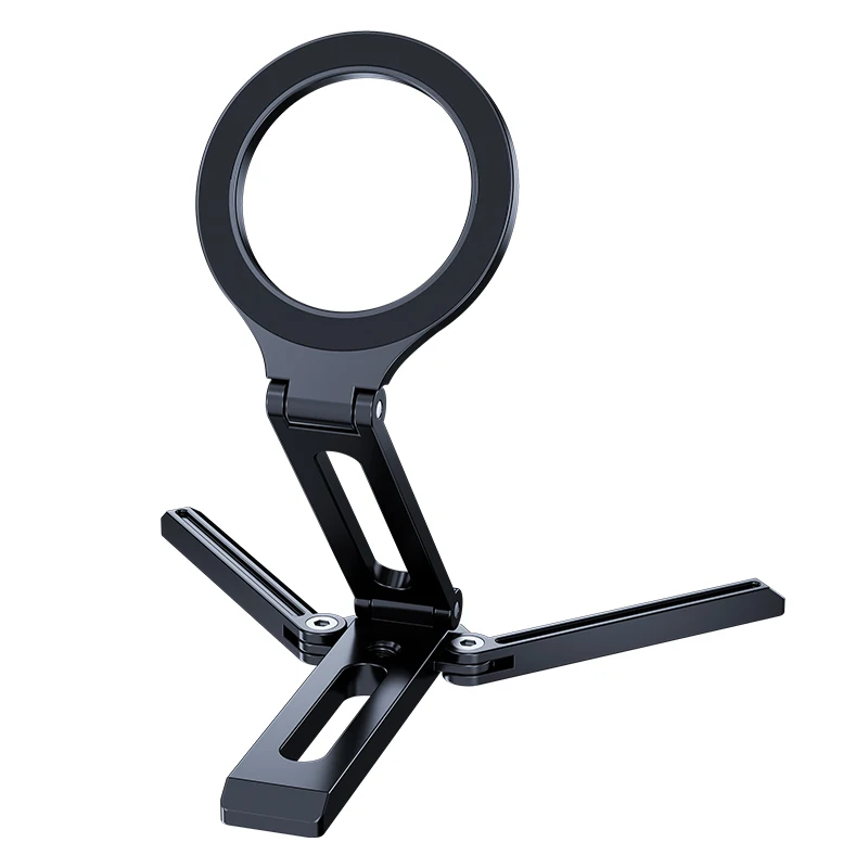 Multifunctional Magnetic Mobile Phone Holder Double Folding Desktop Phone Stand Portable Lazy Bracket for iPhone 16 15 14 13 12: Default Title