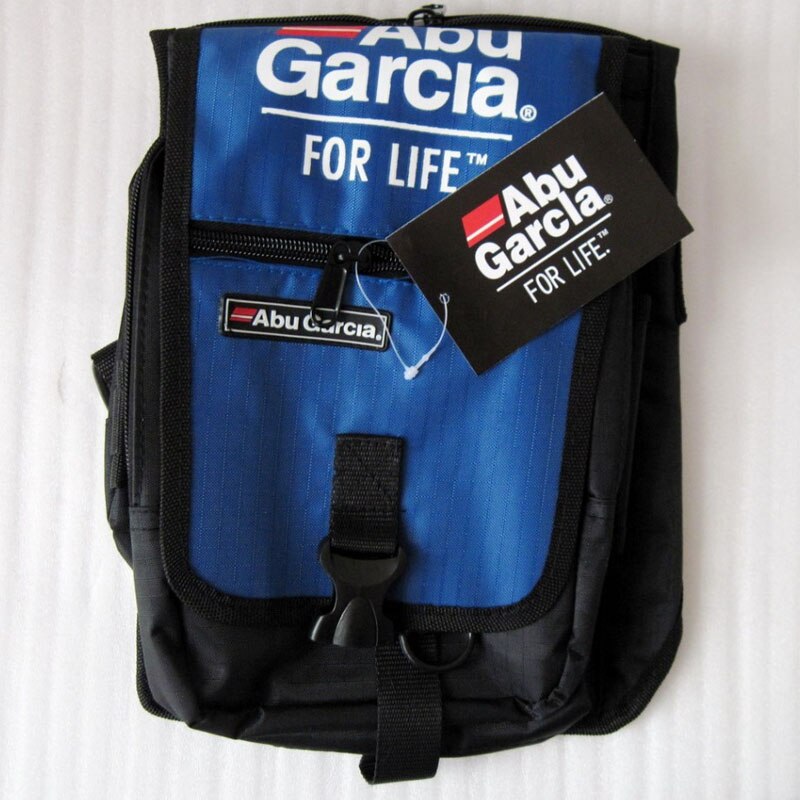 Lure Fishing Sling Bag Outdoor Angler Rock Sea Fishing Tackle Reel Line Bait Box Pouch Waist Shoulder Sling Bags: Blue