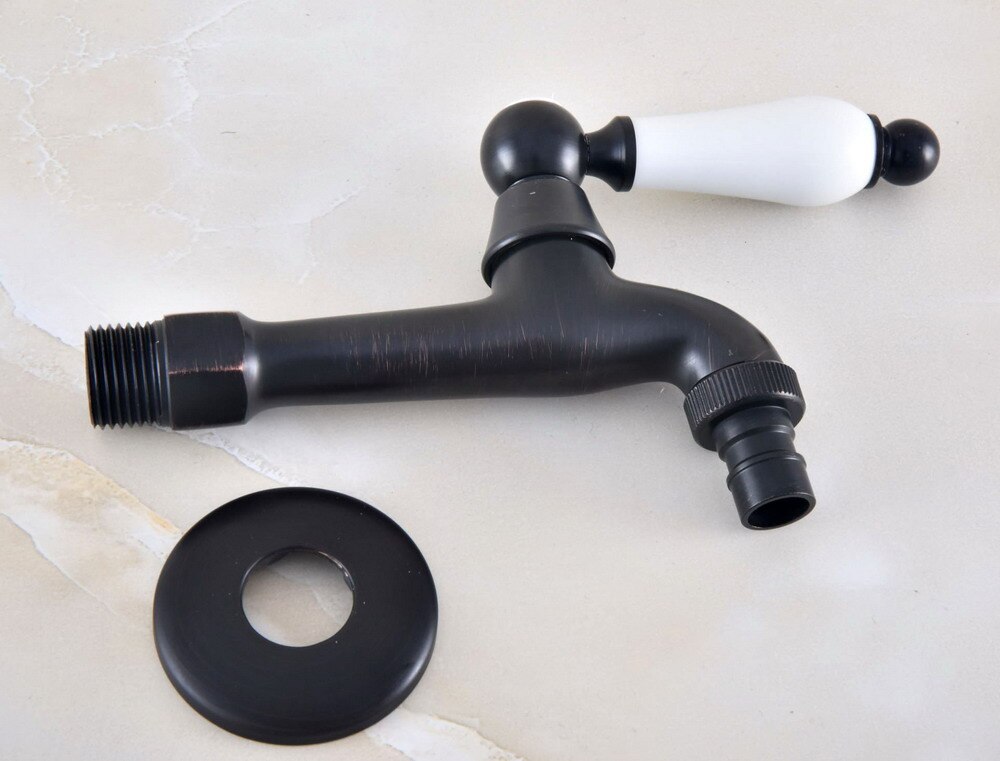 Oil Rubbed Bronze Outdoor Faucet Garden Water Tap / Washing machine Faucet / Laundry Sink Cold Water Tap Bidcock Faucet Bav337