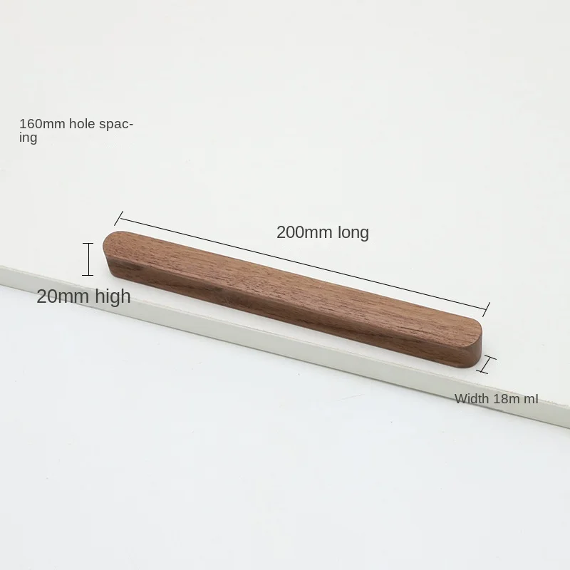 Houten Kastdeuren Laden Massief Houten Handgrepen Nordic Kasten Schoenenkasten Houten Minimalistische Ronde Garderobe Handgrepen: Beige